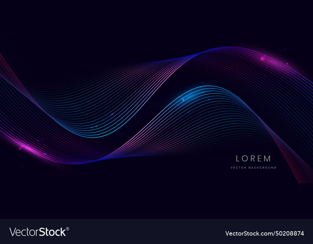 Abstract technology futuristic glowing neon blue Vector Image