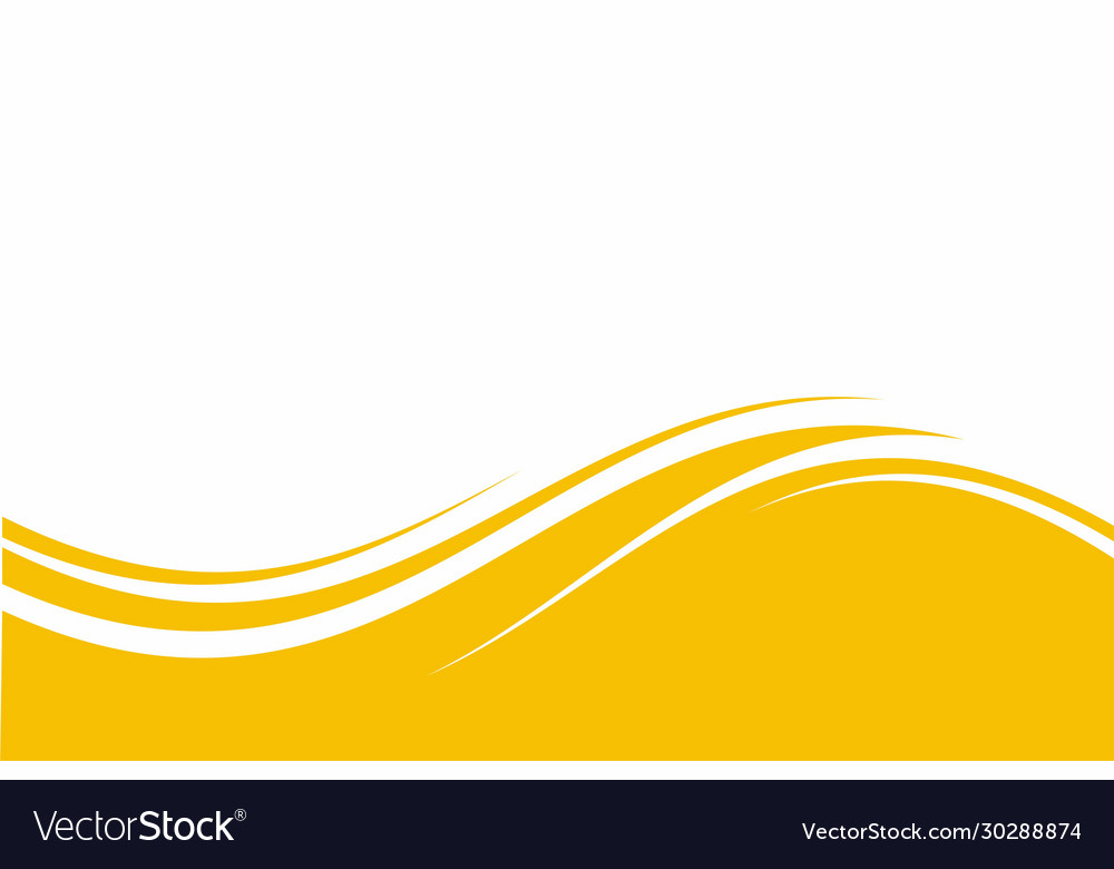 Abstract yellow white wave background design Vector Image