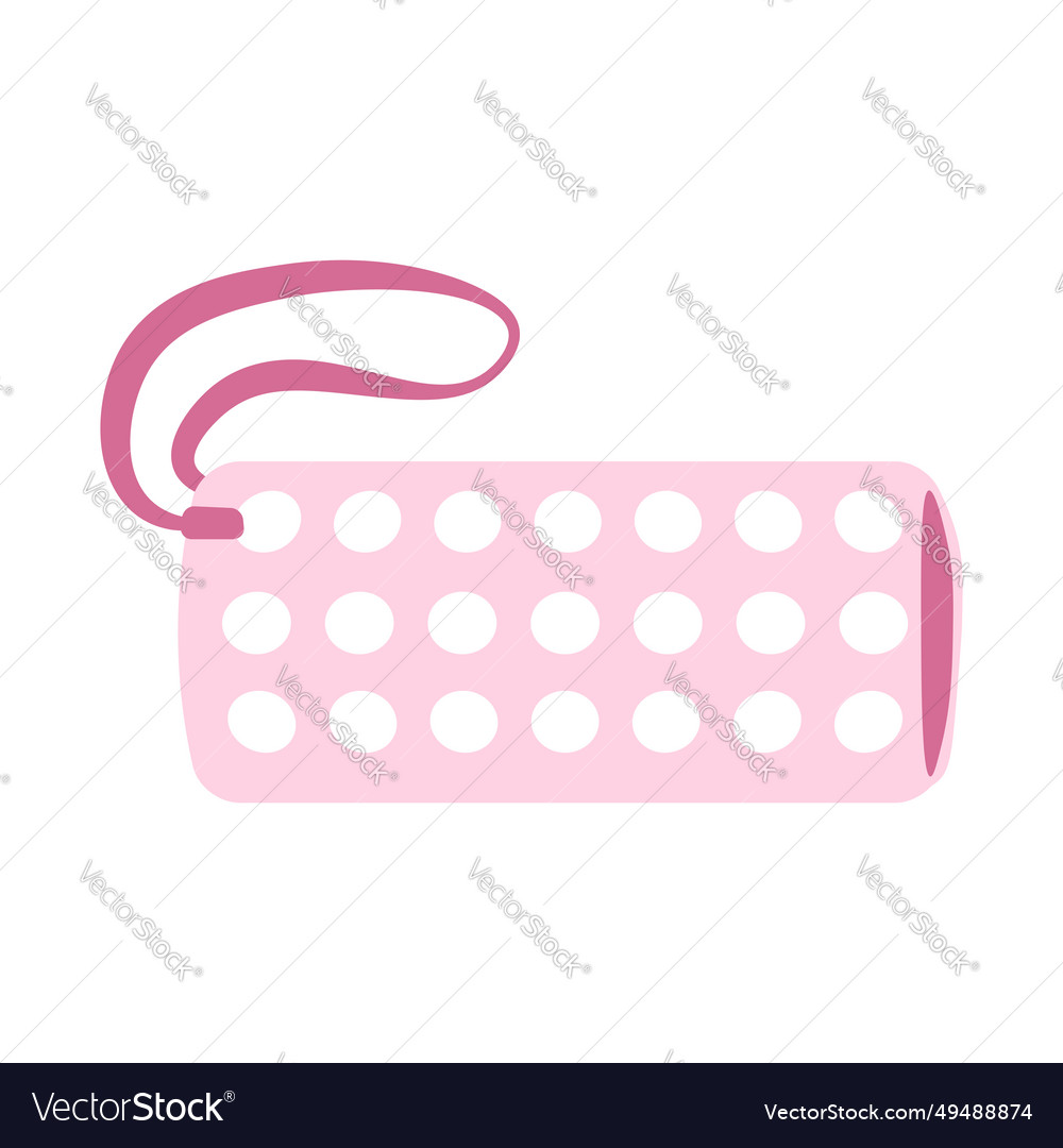 Beauty service cosmetic bag flat doodle element