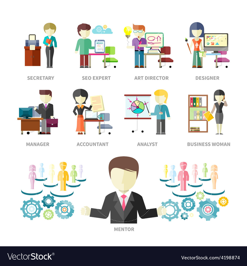 Business Peoples Professions Royalty Free Vector Image