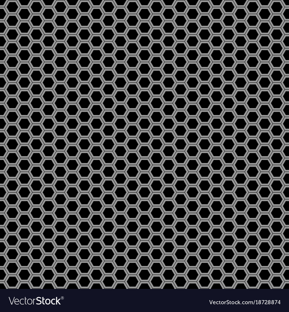 Gray Black Hexagonal Mesh Pattern