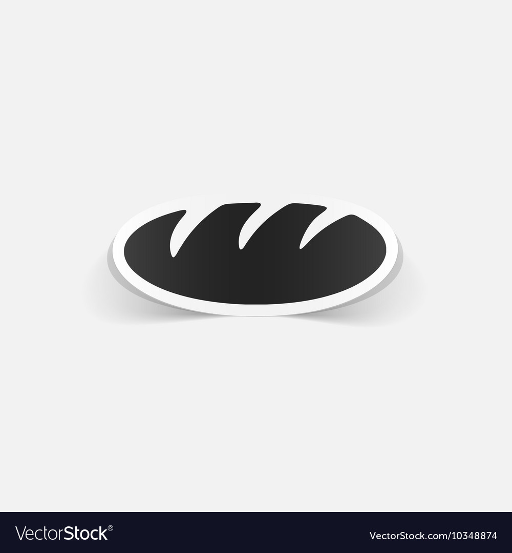 Realistic design element bread