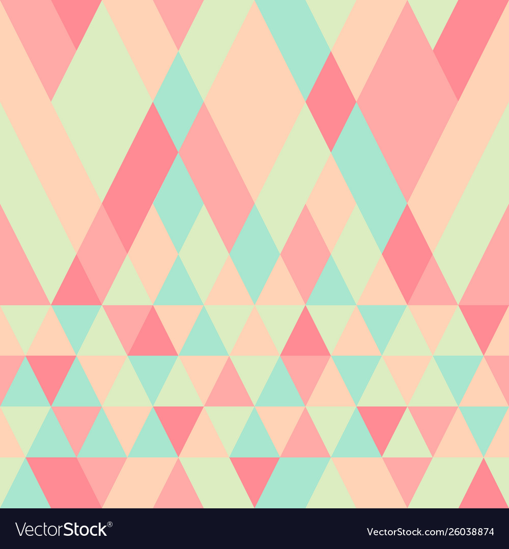 Seamless colorful abstract triangles pattern vector image Seamless colorful abstract triangles pattern