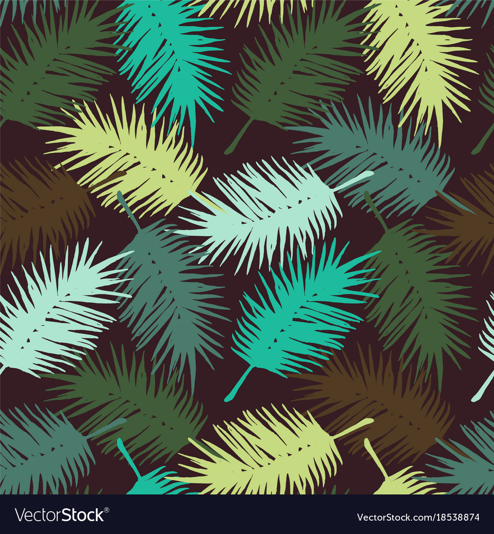 Tropical Palm Leaf Pattern