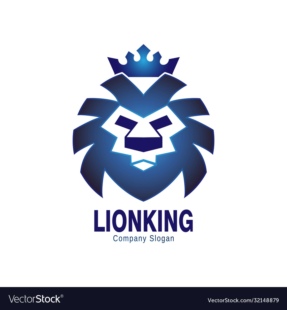 Abstract lion king logo