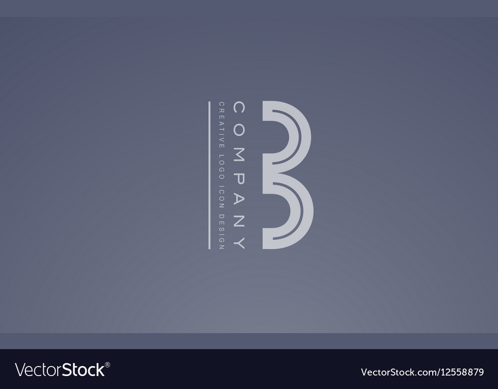 Alphabet letter b logo icon design