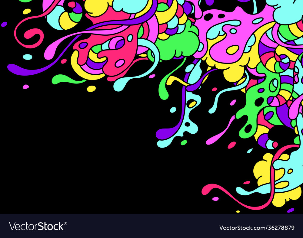 Background with slime and tentacles vector image Background with slime and tentacles
