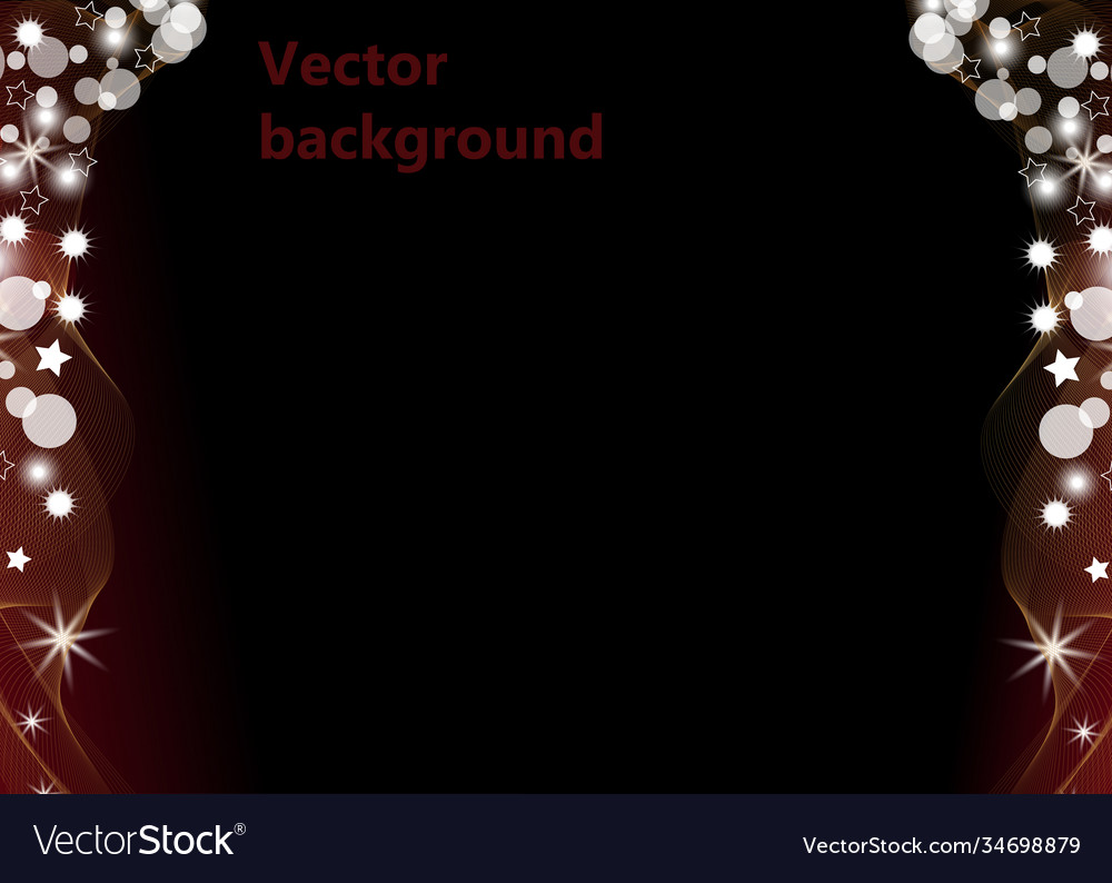 Black abstract background with circle bokeh