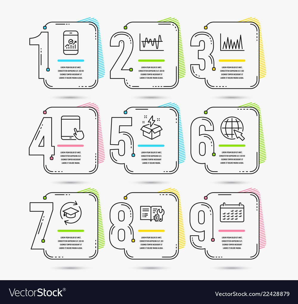 Business & Finance Icons - Line Graph Set