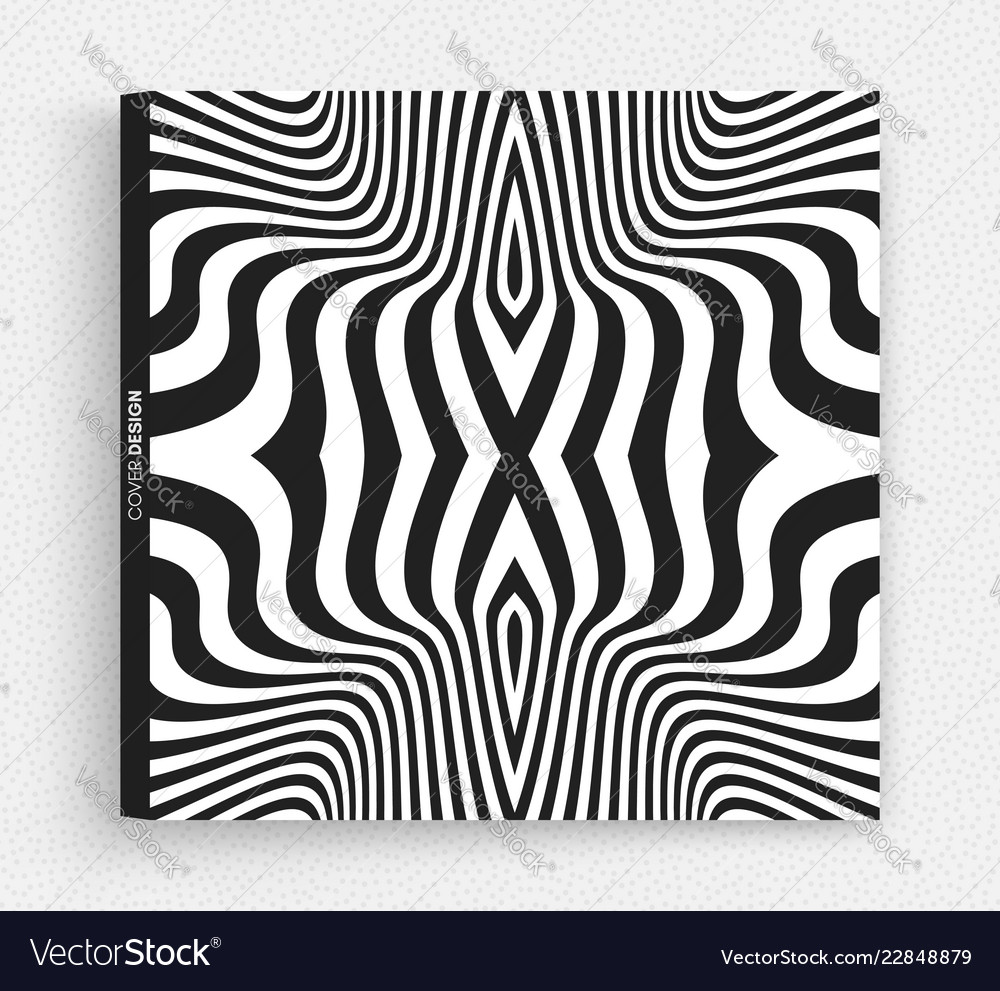 Cover design template black white Royalty Free Vector Image