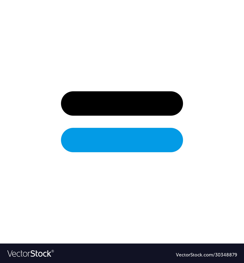 Equal learning and mathematics icon perfect