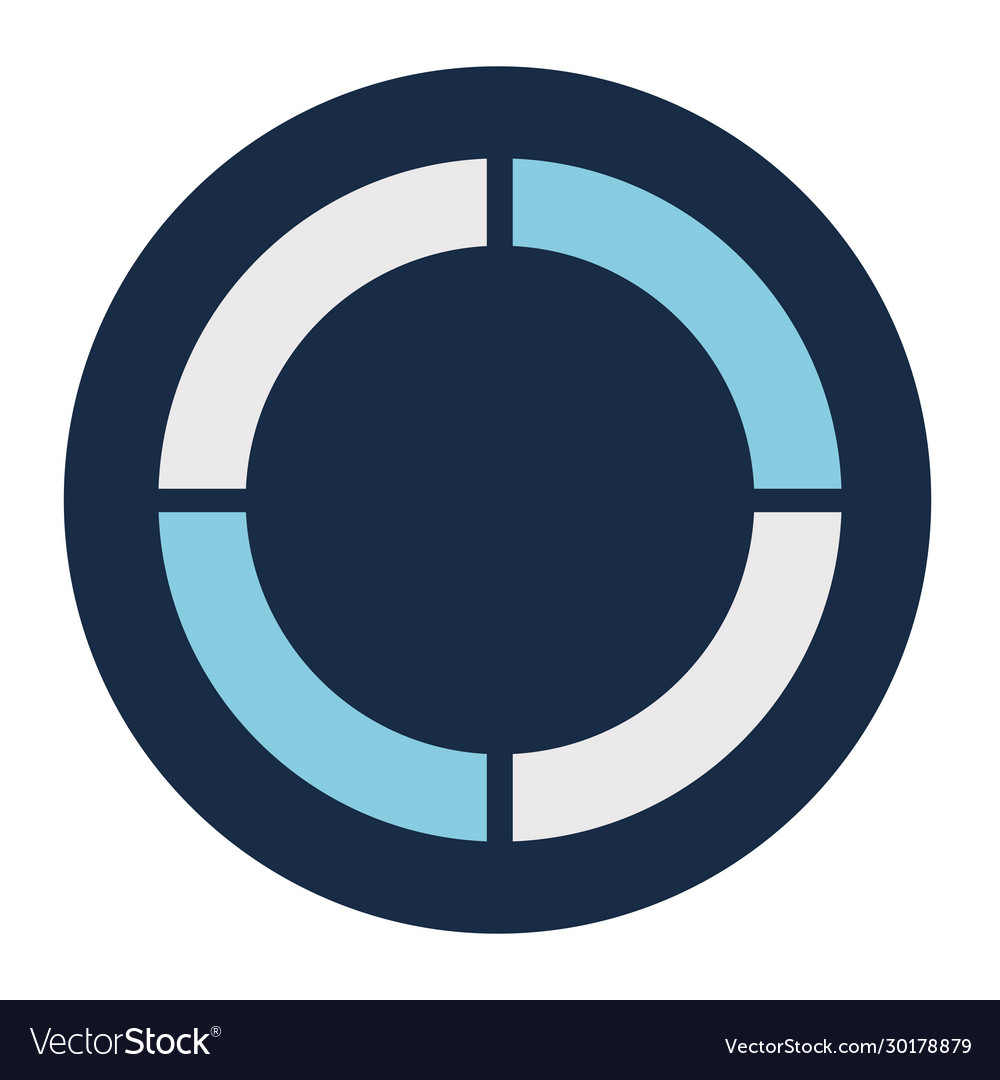 Lines loading circle block style icon Royalty Free Vector