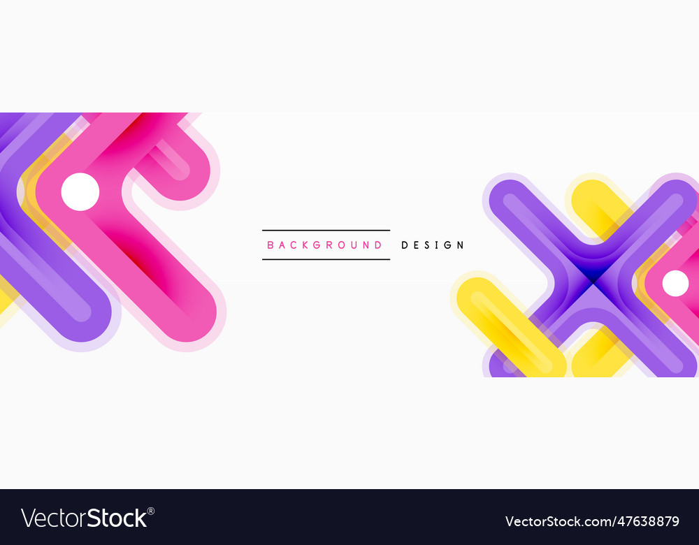 Minimal geometric background cross line design Vector Image Minimal geometric background cross line design