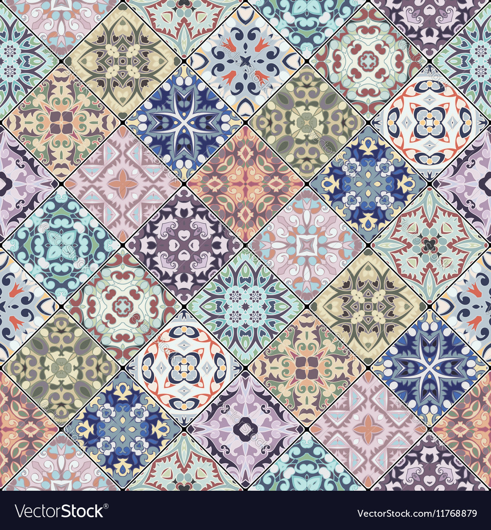 Patchwork abstract patterns