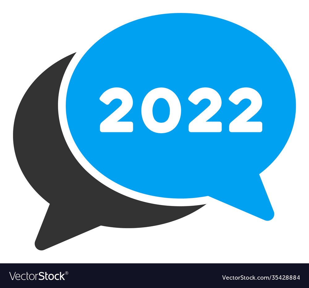 2022 chat messages flat icon