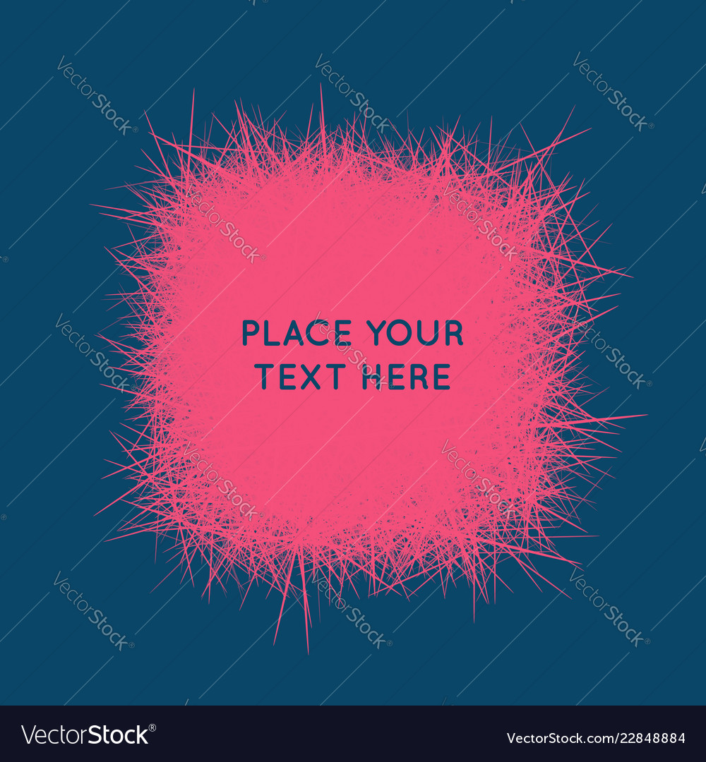 Chaotic Lines Frame - Abstract Pattern