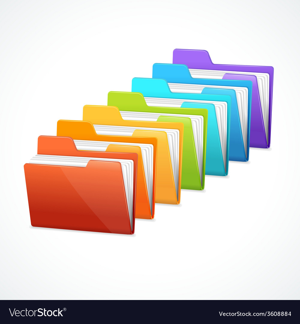 rainbow folders