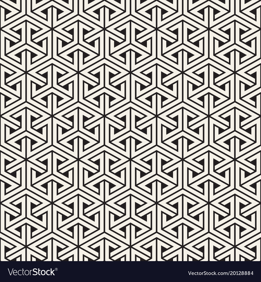 Modern Geometric Hexagonal Pattern