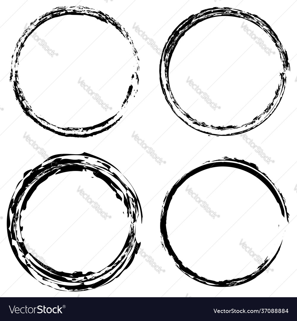 Sketchy scribble grungy circle textured design vector image Sketchy scribble grungy circle textured design