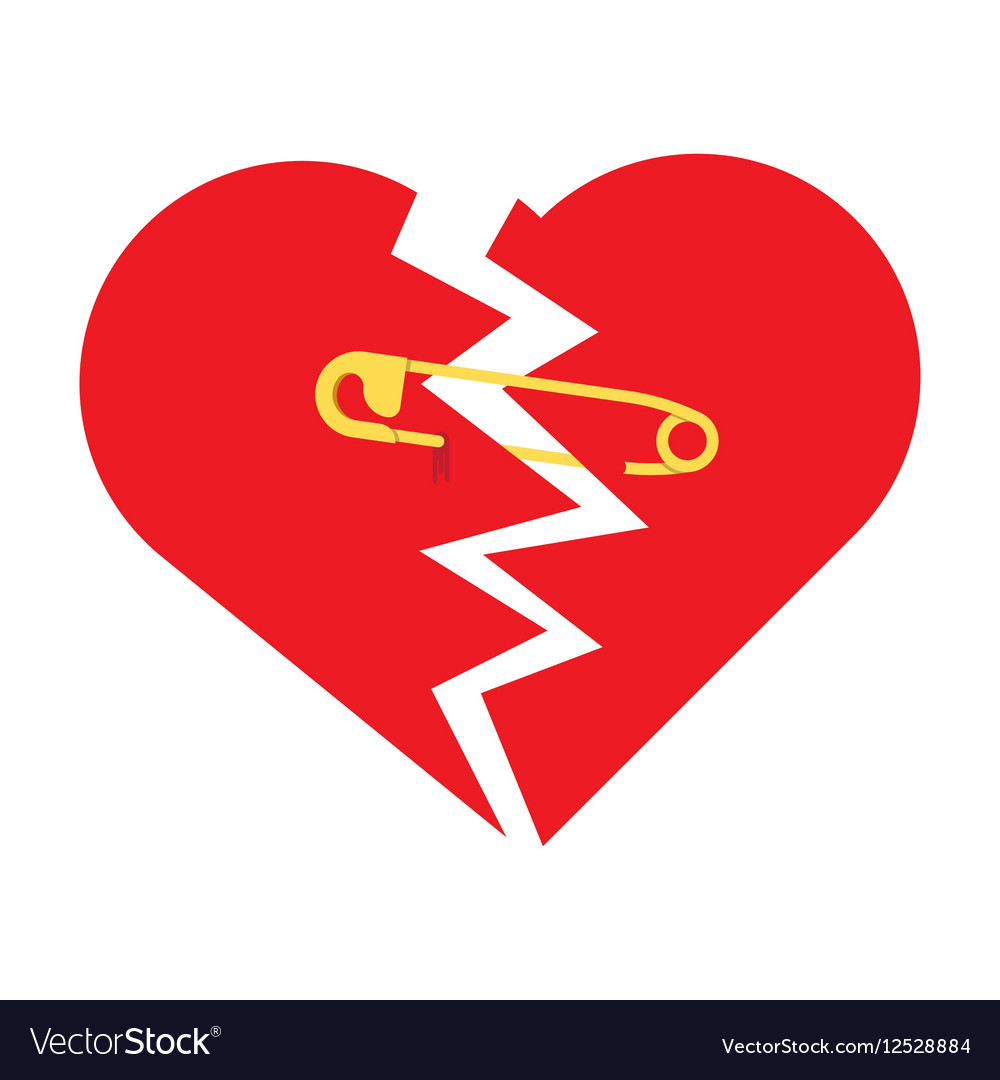 Safety pin hot sale heart