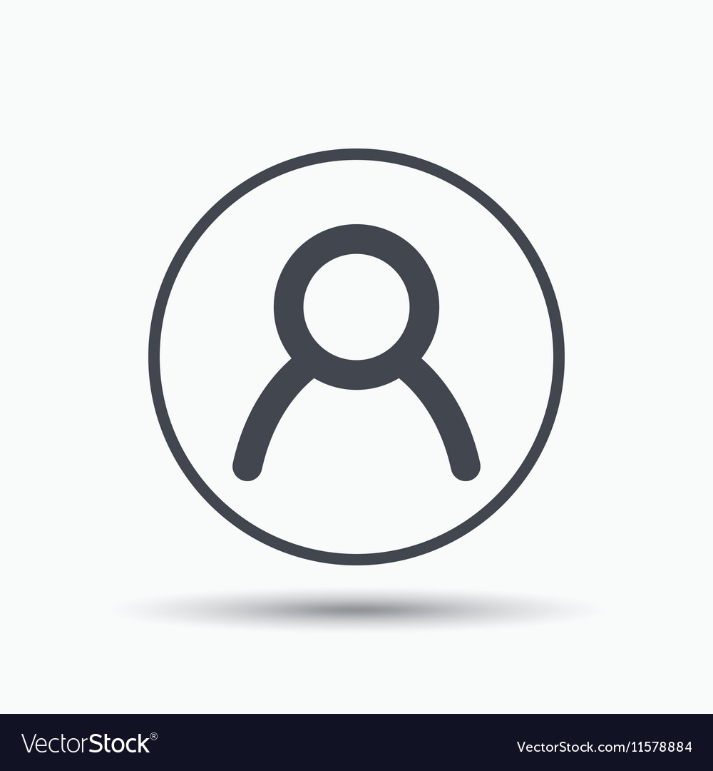 User icon human person sign