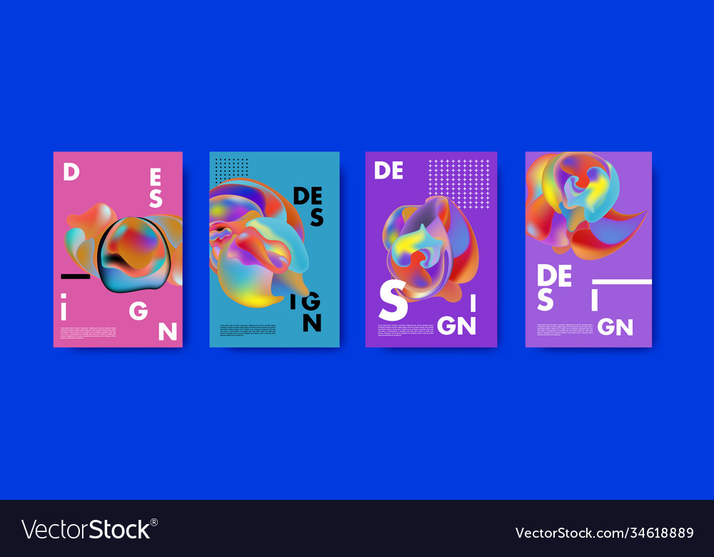 Abstract colorful liquid and fluid pattern