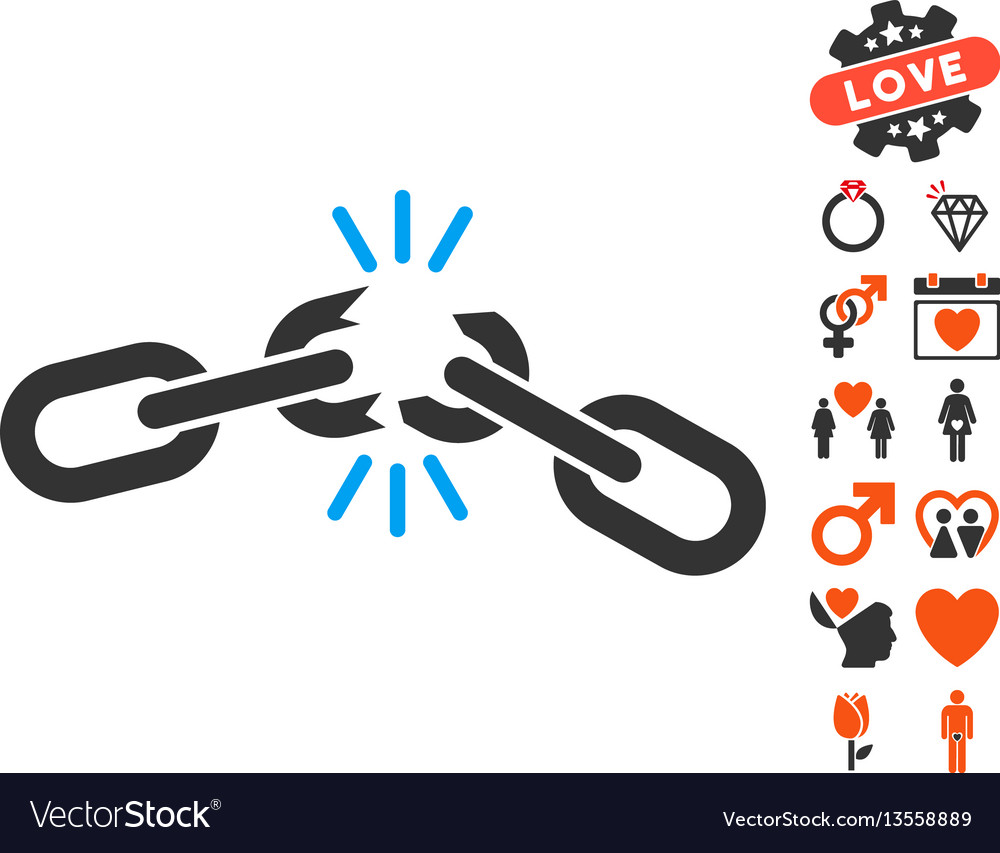 Chain Break with Heart Icon