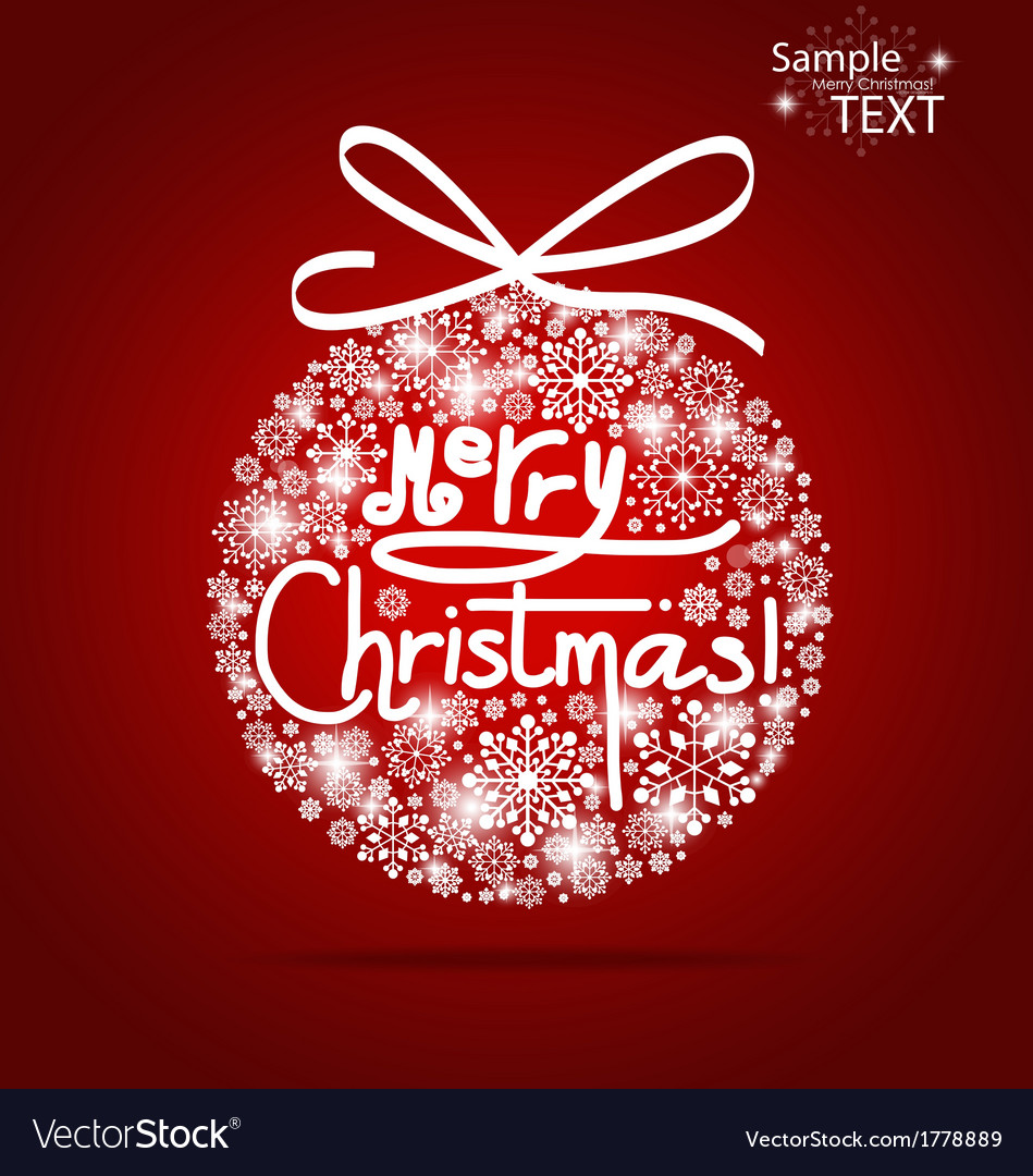 Christmas background with merry tree