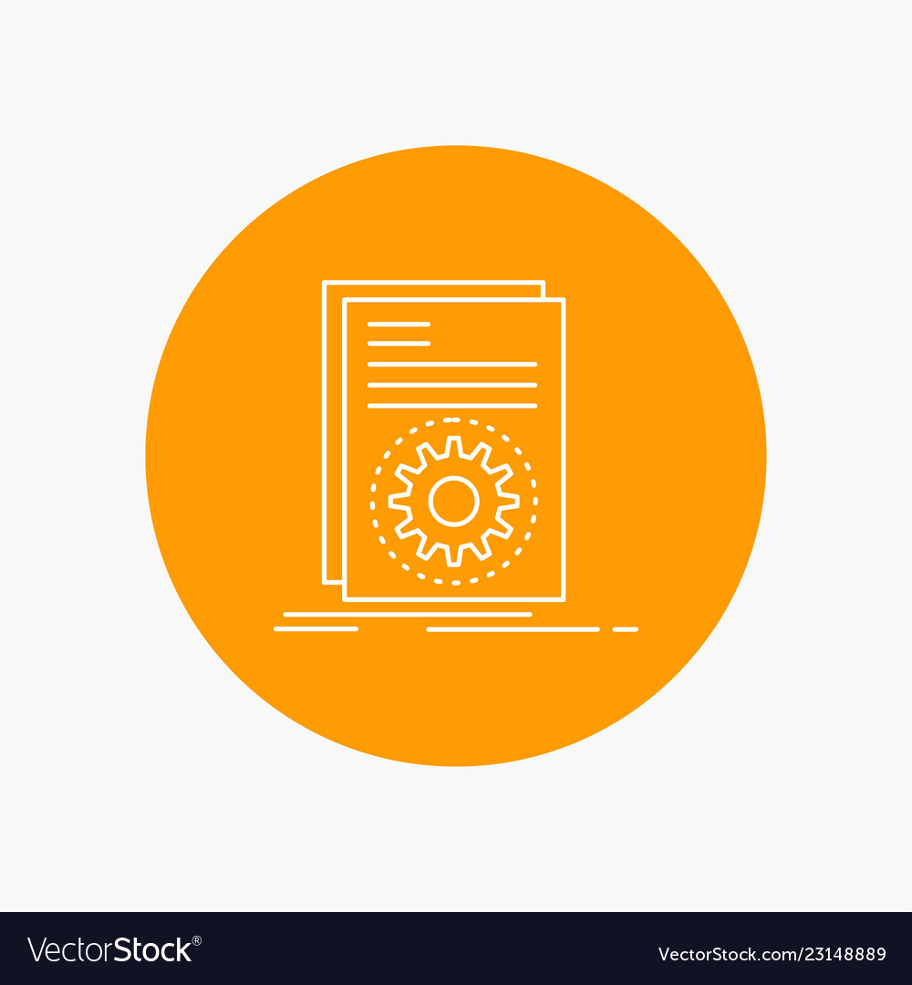 Code ausführbare Datei mit Skript weiße Linie vector image Code ausführbare Datei mit Skript weiße Linie