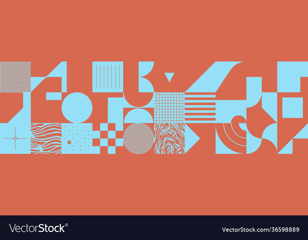 Duotone abstract pattern design vector image Duotone abstract pattern design