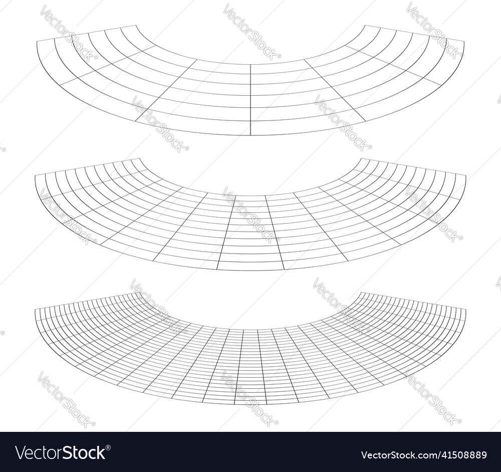 Graticule grid mesh plane with deform distortion