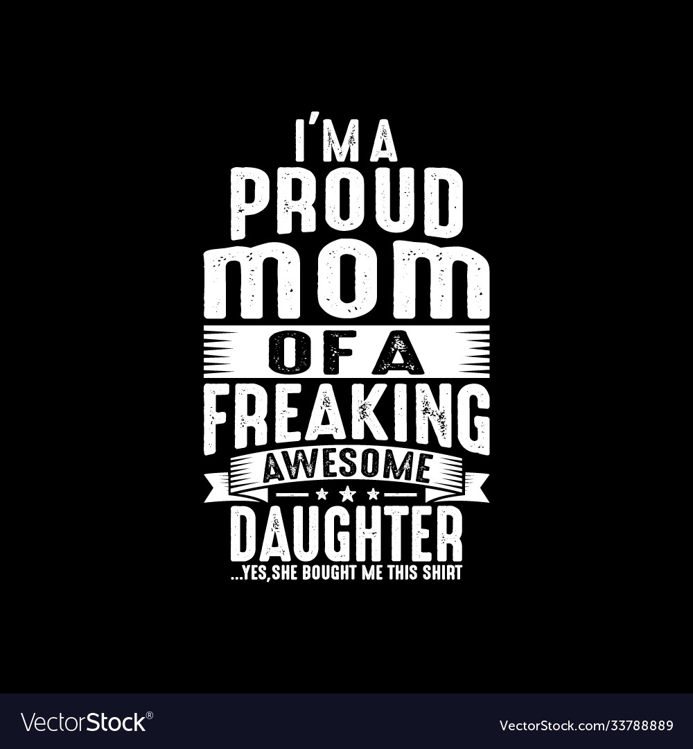 Im proud mom vintage design image