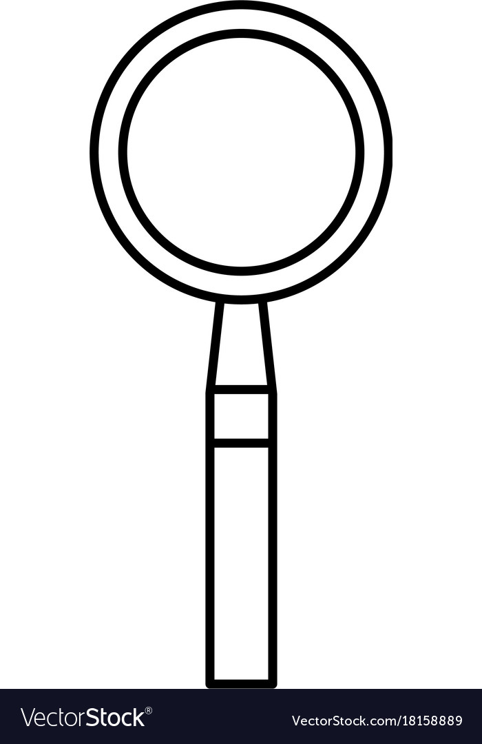 Magnifying glass symbol Royalty Free Vector Image