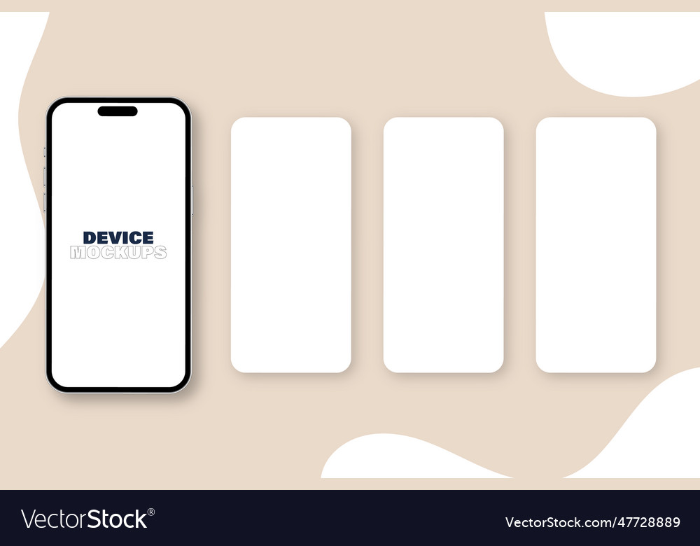 Mobile ui ux mockup application interface