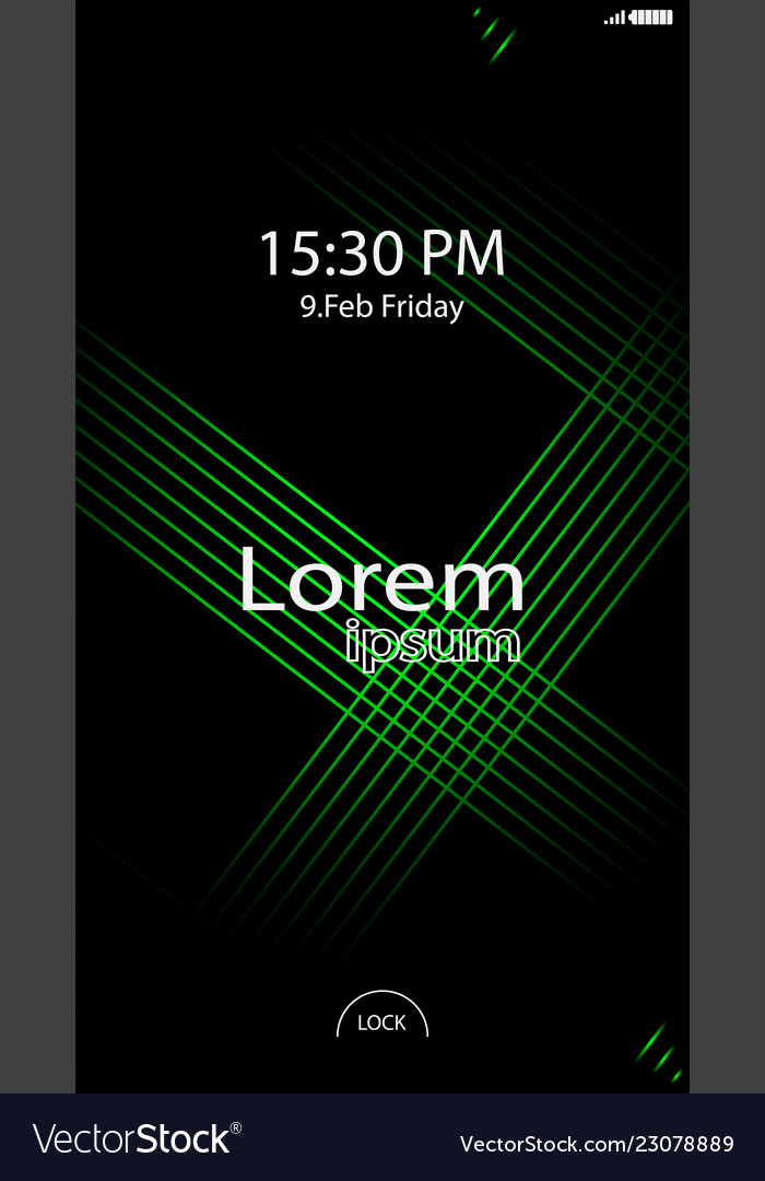 Modern lock screen for mobile apps
