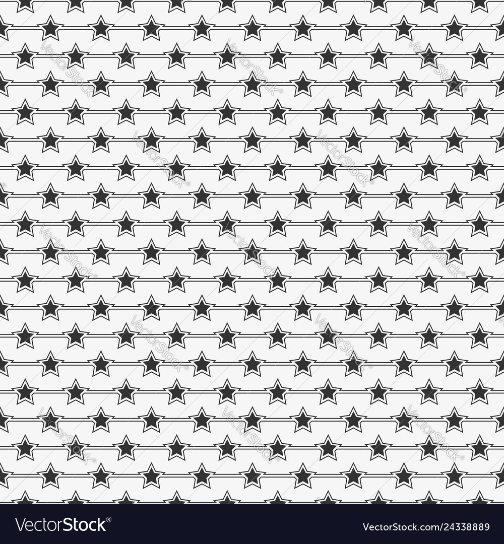 Seamless pattern of stars geometry vector image Seamless pattern of stars geometry
