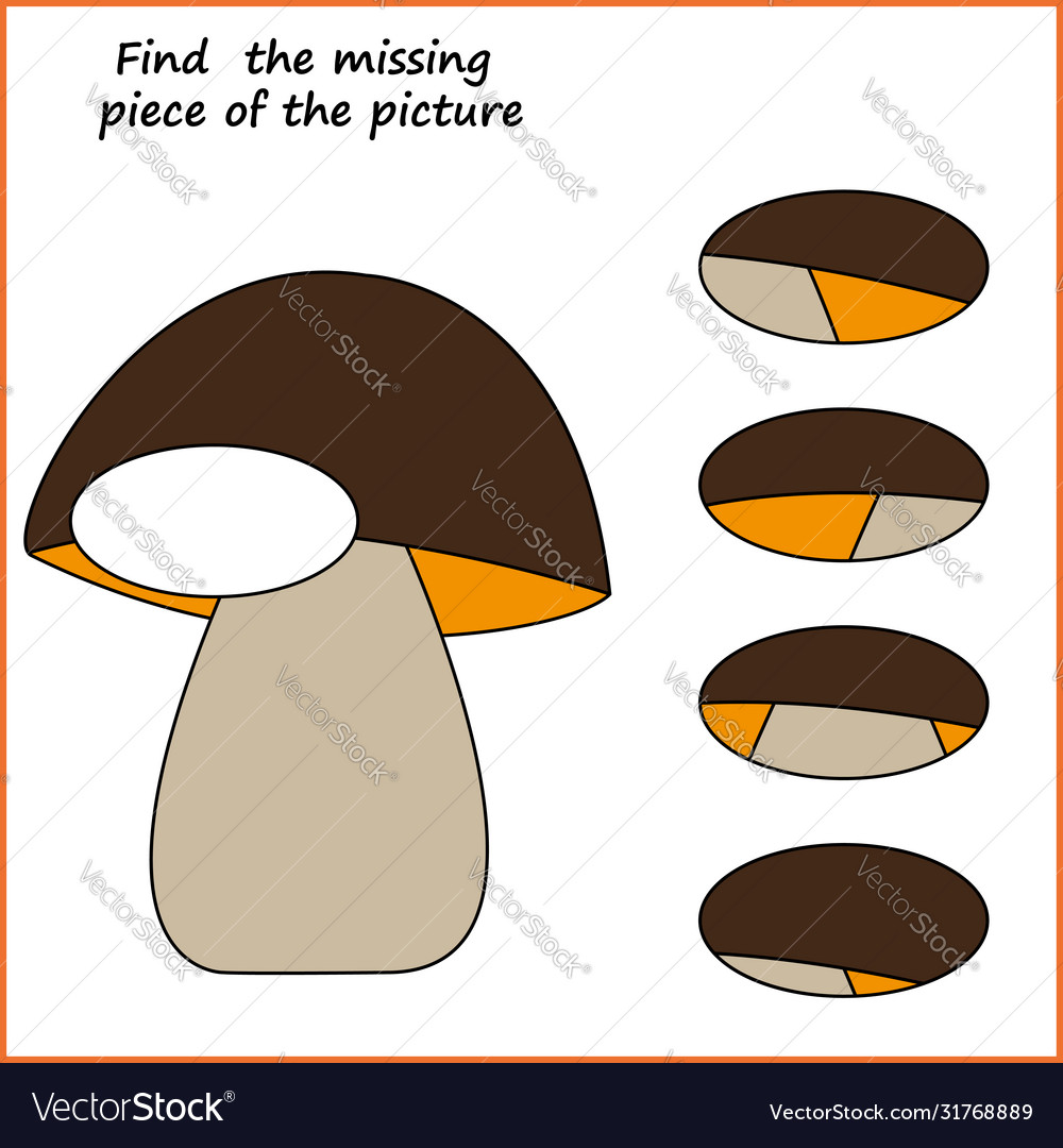 Visual logic puzzle find missing piece