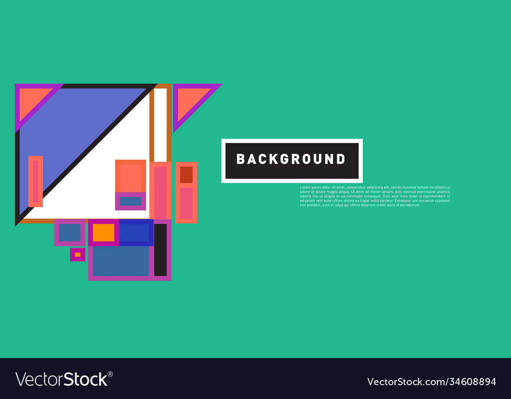 Abstract colorful rectangle background for banner