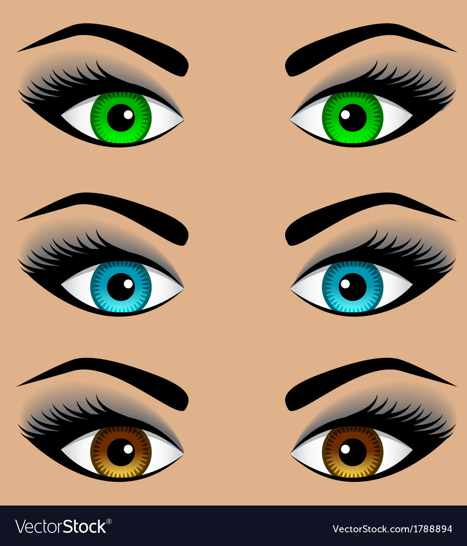 Colorful Eye Set - Female Eyes