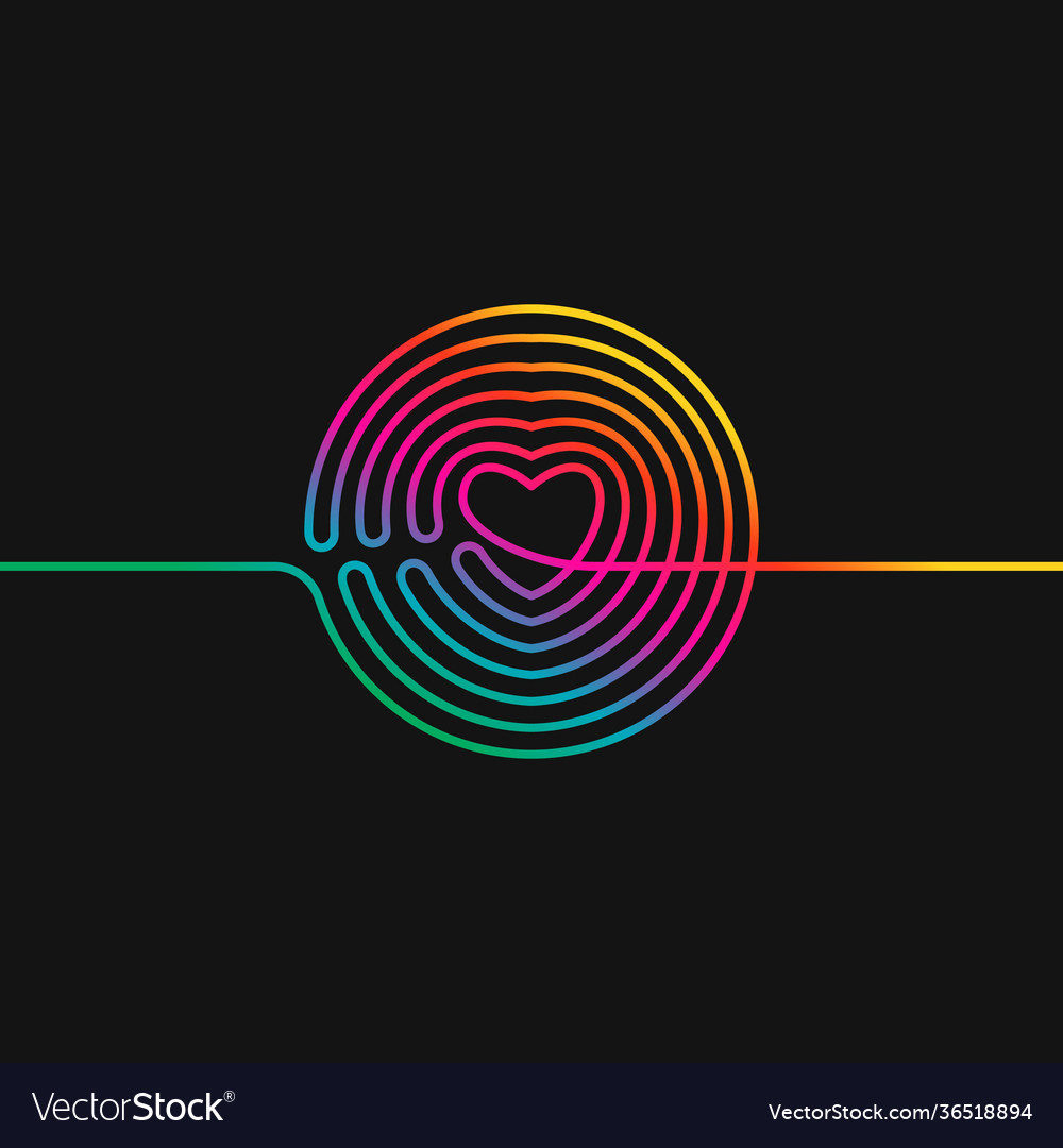 Continuous line drawing circle transformed