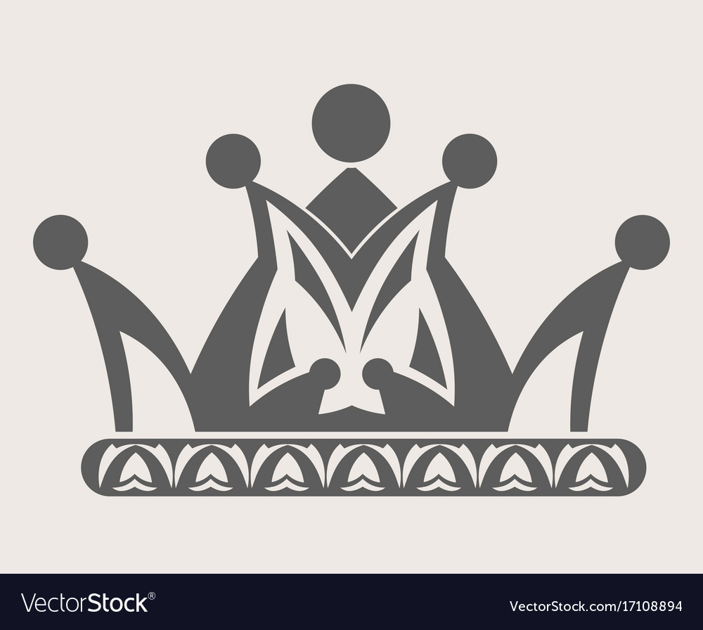 Download Crown royal diadem or heraldic tiara with pattern Vector Image