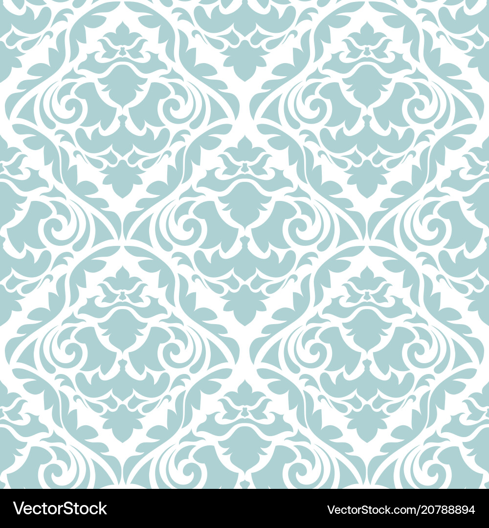 Damask floral seamless pattern vintage Royalty Free Vector