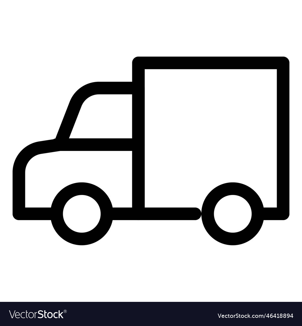 Full-sized pickup truck carrying shipment