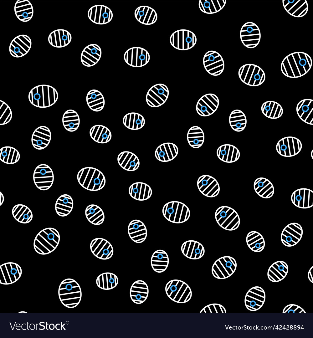 Line hive for bees icon isolated seamless pattern vector image Line hive for bees icon isolated seamless pattern