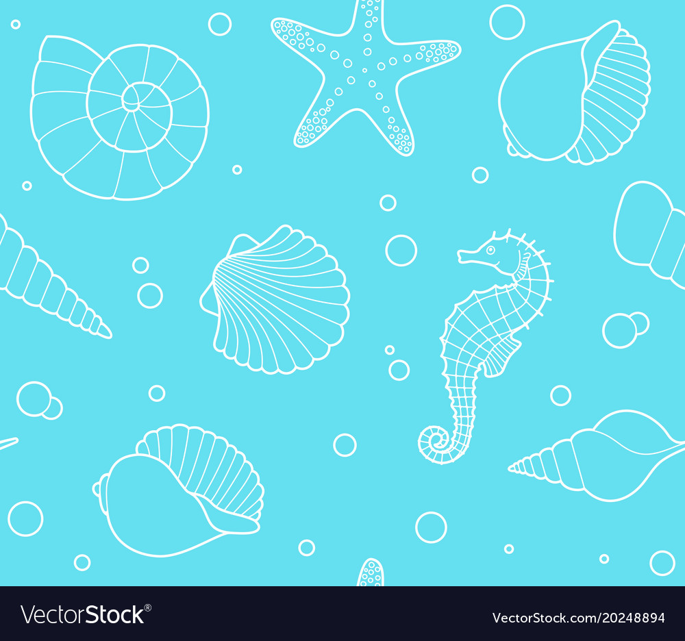 Marine Seashell Pattern