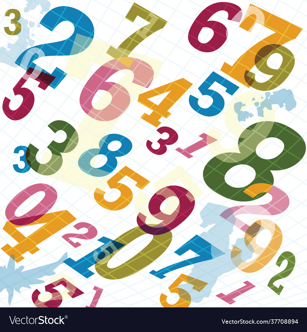 Mathematical digital code background