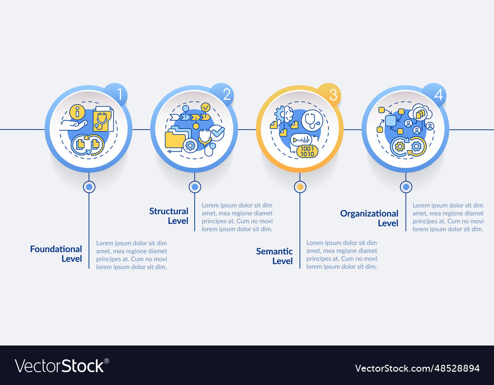 Multicolor hir layout with linear icons vector image Multicolor hir layout with linear icons