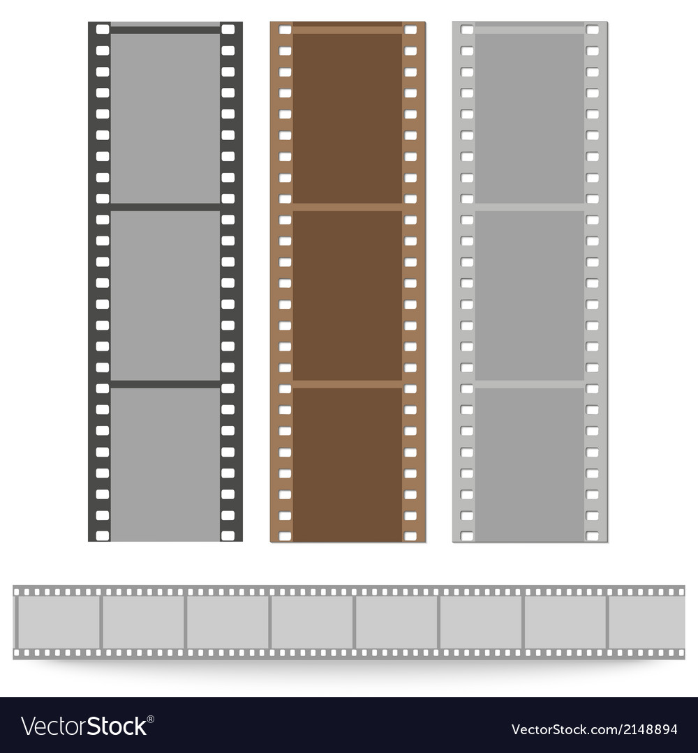 Set of films pattern background Royalty Free Vector Image