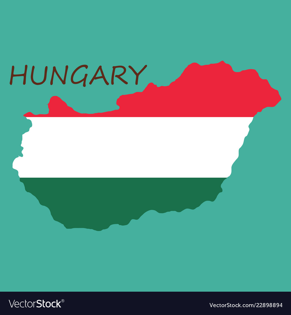 Symbol poster banner hungary map