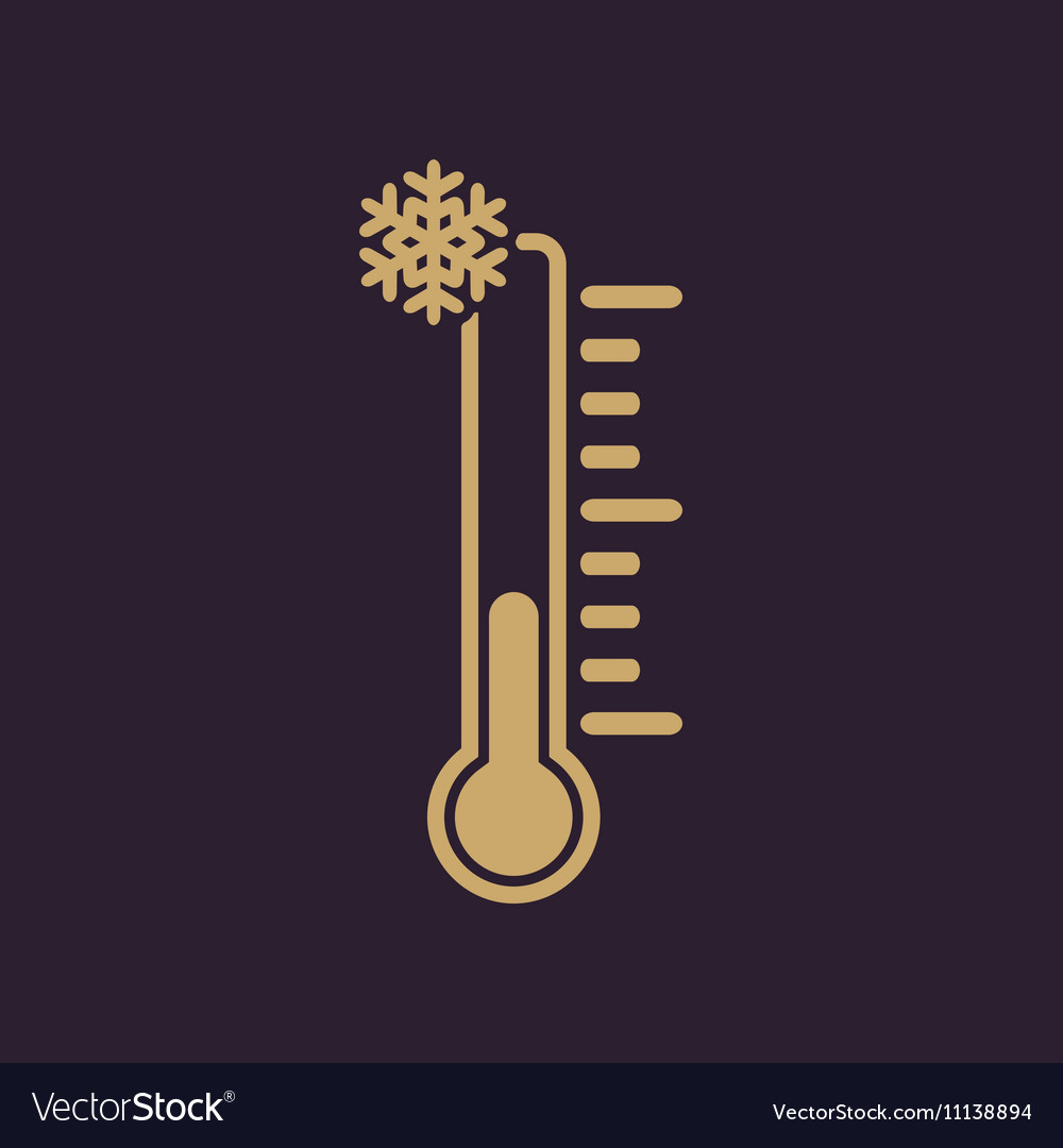 Thermometer Icon Tieftemperatursymbol